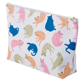 Puckator Cat's Life Large PVC Toiletry Makeup Wash Bag - Make Up Bag - Travel Toiletries Bag - Wash Bag for Women and Men - Toiletry Bags - Travel Makeup Case - Cosmetic Bag - Wash Bag for Kids