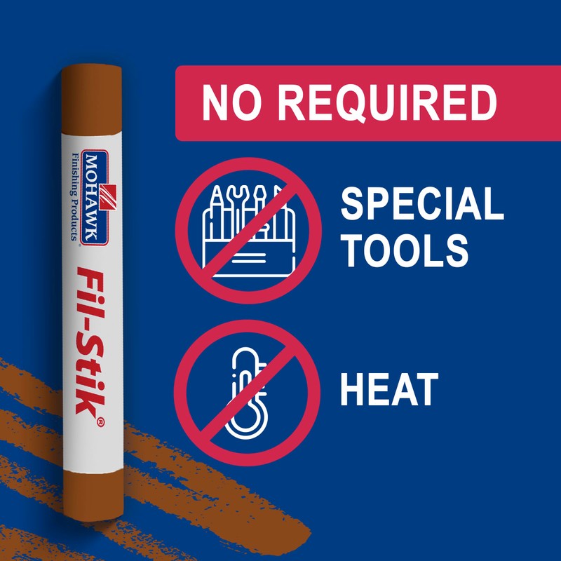 Mohawk Fil-Stik Wax Putty Stick for Wood Repair, Brown Mahogany/Toffee