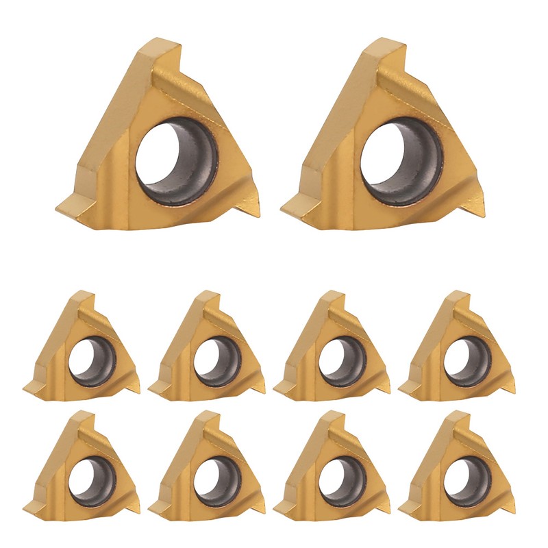 10pcs 11ER A60 1/4" Carbide Blade Insert CNC Lathe Cutter