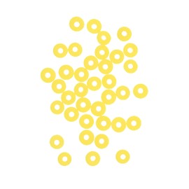 Mandala Crafts 6mm Yellow Polymer Clay Beads Kit for Friendship Bracelets - 3000 Yellow Heishi Beads Disc Beads for Jewelry Making Round Spacers - Flat Beads for Bracelets Making