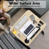 WNJQBY Mobile Computer Desk,Mobile Standing Desk with Wheels, Elevating Table,Lift