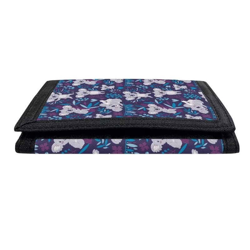 HUGS IDEA Lightweight Trifold Wallet for Kids Boys Girls- Cartoon