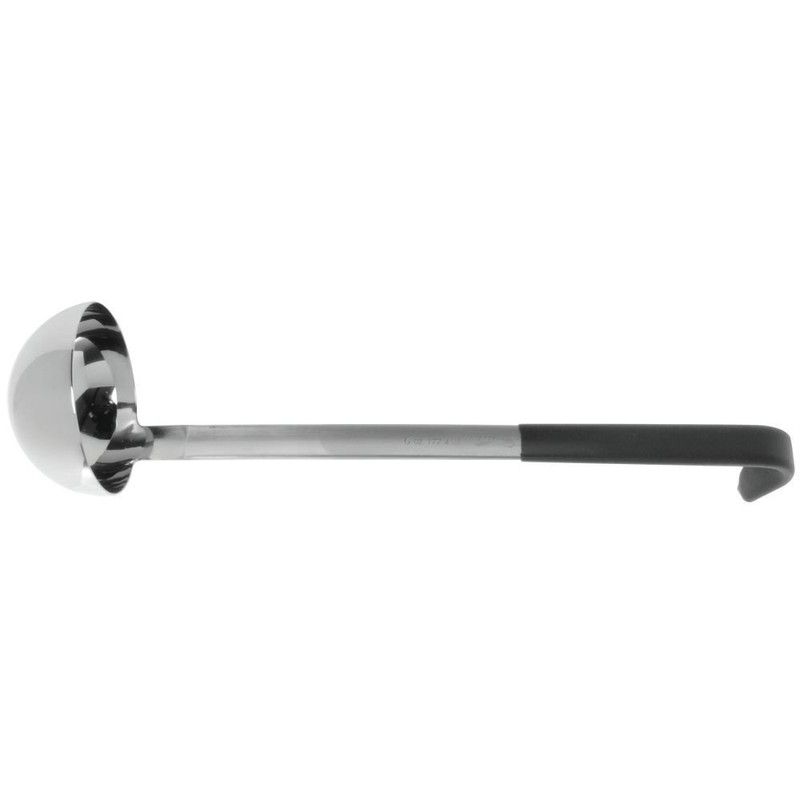 Vollrath 4980620 Black Kool-Touch Handled 6 Ounce Ladle, 1