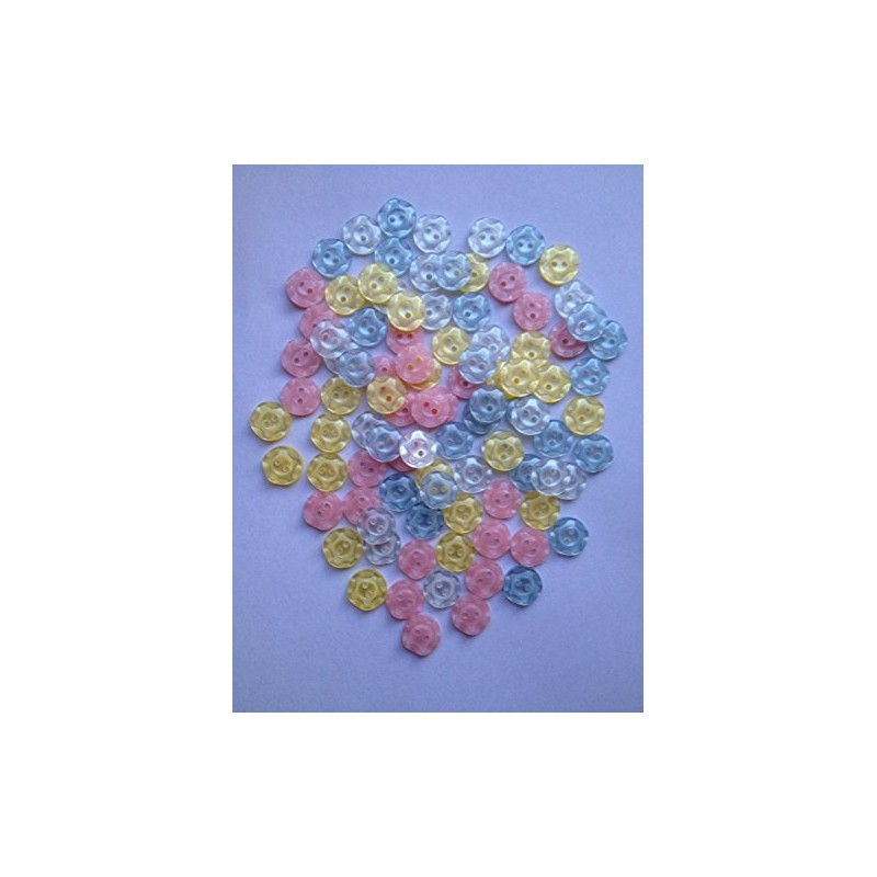 100 Baby Fruit Gum Buttons14mm (Size 22) - 25 Each