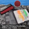 Aventik Fishing Tackle Organizer Case Soft Bait Binder Plastic Baits