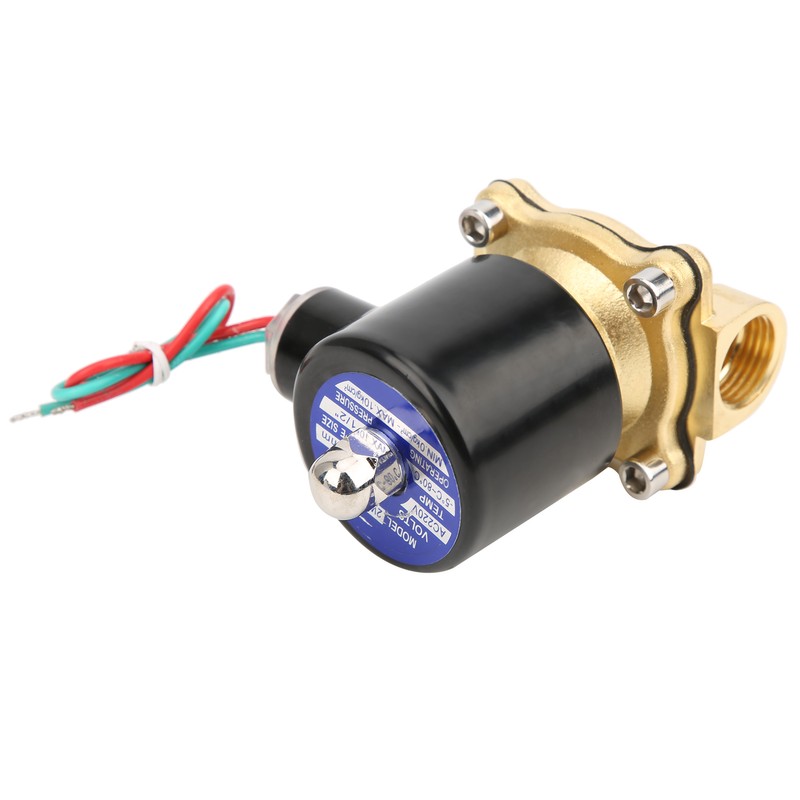 G1/2 Inch Brass Solenoid Valve Water Pressure Normal Closed Direct