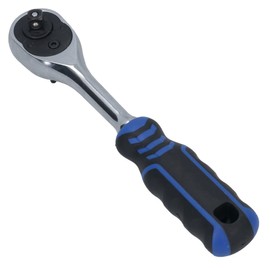 AB Tools 1/4in Drive Straight Headed Ratchet 90 Teeth Quick Release with Rubber Grip