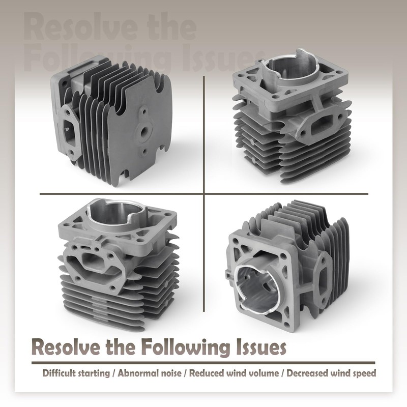 VAINELY 502848701 Cylinder Piston Kit Compatible with Husqvarna 150BF 350BF