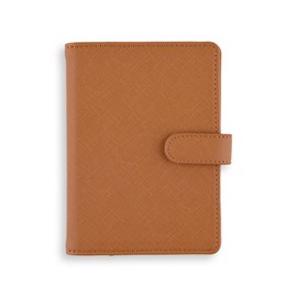 The Passport Wallet - Premium Travel Passport Wallet and Cover with Secure Magnetic Strap, Multiple Card Slots, & Concealed AirTag Slot- Ideal for International Travelers - Tan