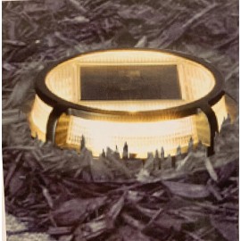 Sterno Home  Sterno, 4 Pk  Solar Multi-Surface LED Disc Light, Step Walkways Poolside Garden