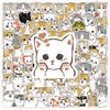 Cute Cat Stickers, 100PCS Small Size Funny Hand-Painted Pet Cat