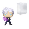 POP! Animation: Jujutsu Kaisen - Satoru Gojo Unmasked with Hollow Purple #1137 Exclusive Bundled with Compatible Box Protector Case