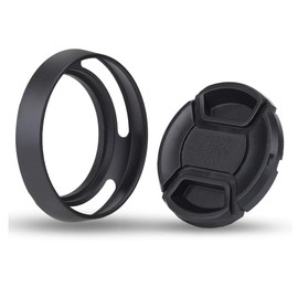 Bindpo 49mm Parasol + 52mm Tapa de Lente, Universal para para para para cámara Leica(49mm)