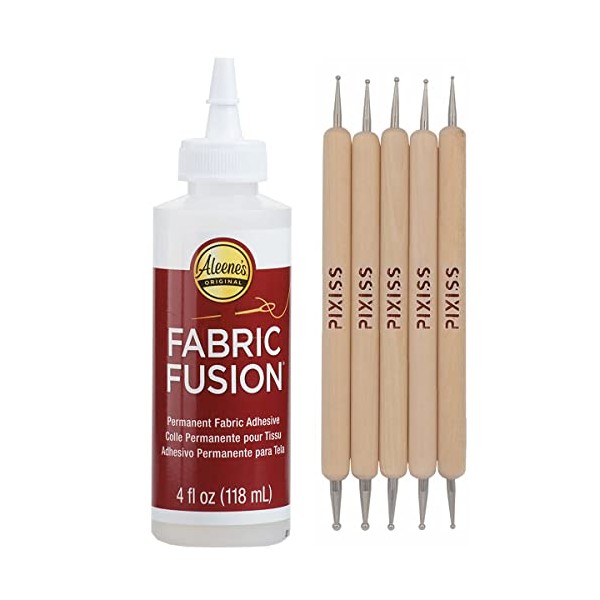 Fabric Fusion Fabric Glue Permanent Clear Washable 4oz for Patches,