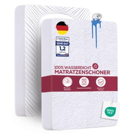 Utopia Bedding Mattress Protector 135 x 200 x 30 cm Waterproof, Oeko-Tex Certified Mattress Topper, Breathable, Mattress Protector, All-Round Elastic