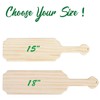 FameFame 15 inch Sorority Paddle, Greek Fraternity Solid Wood, Unfinished