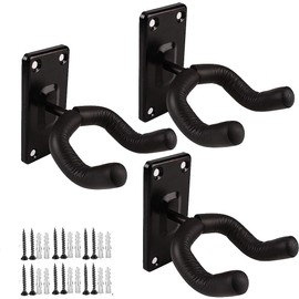 Guitar Wall Mount Guitar Hanger Acoustic Electric Guitar hanger Bass Ukulele Black hook Metal Holder Hangers