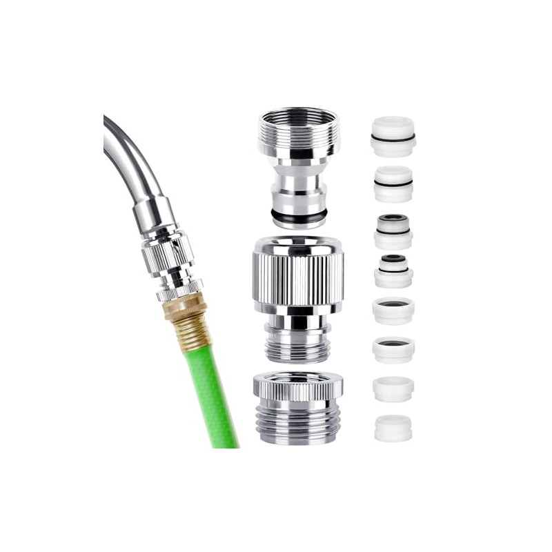Faucet Quick Adapter Connector with Aerator,Sink Faucet to Shower Hose/Garden