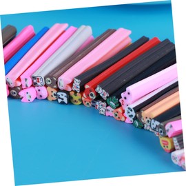 Ipetboom Polymer Clay Nail Art Canes 50pcs 3d Stickers 5x50mm for Diy Nail Art Decor Crafts