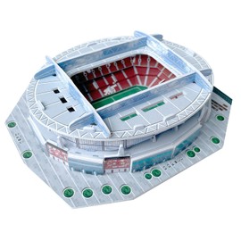 Habarri Mini Emirates Stadium Puzzle 3D - 3D Puzzle Stadium - Small 3D Football Stadium for Children and Adults - Mini Football Stadium Model - Model Building - 25 Elements