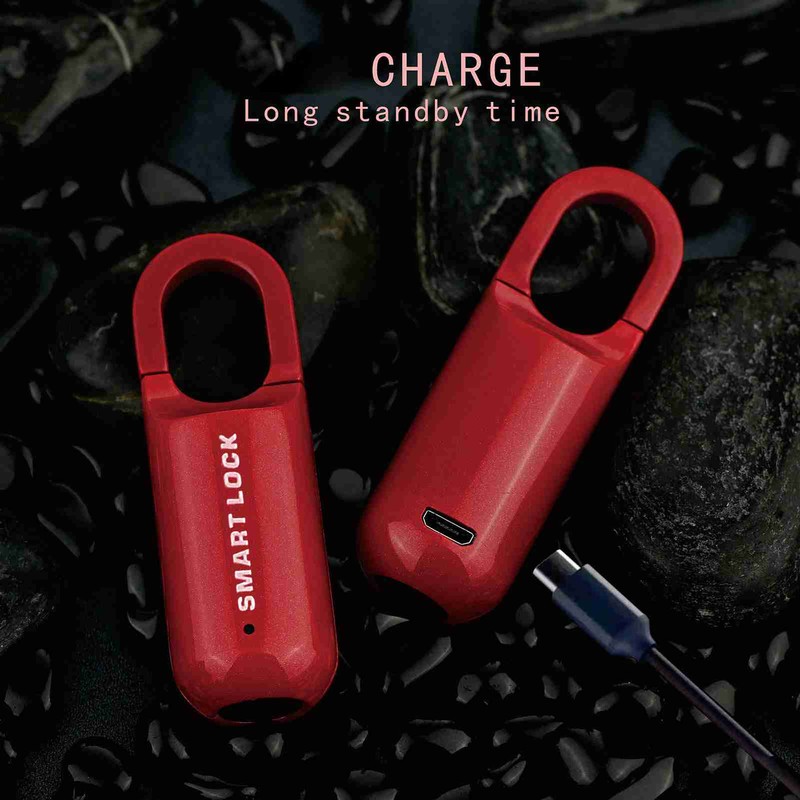 MQ-1017 Smart Fingerprint Padlock Waterproof Biometric Lock Portable Keyless Security