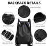 Vnezakl Drawstring Backpack Bags Bulk Water Resistant String Sport Gym