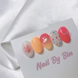 [Handmade Nail Tips] Screwdriver Nails  - Long Ballerina / [수제네일팁] 스크류드라이버 네일  - 롱발레리나
