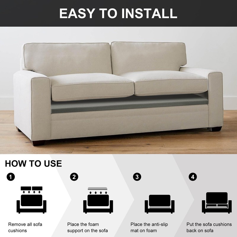 HAVARGO Couch Cushion Support for Loveseat Sofa High Density Foam