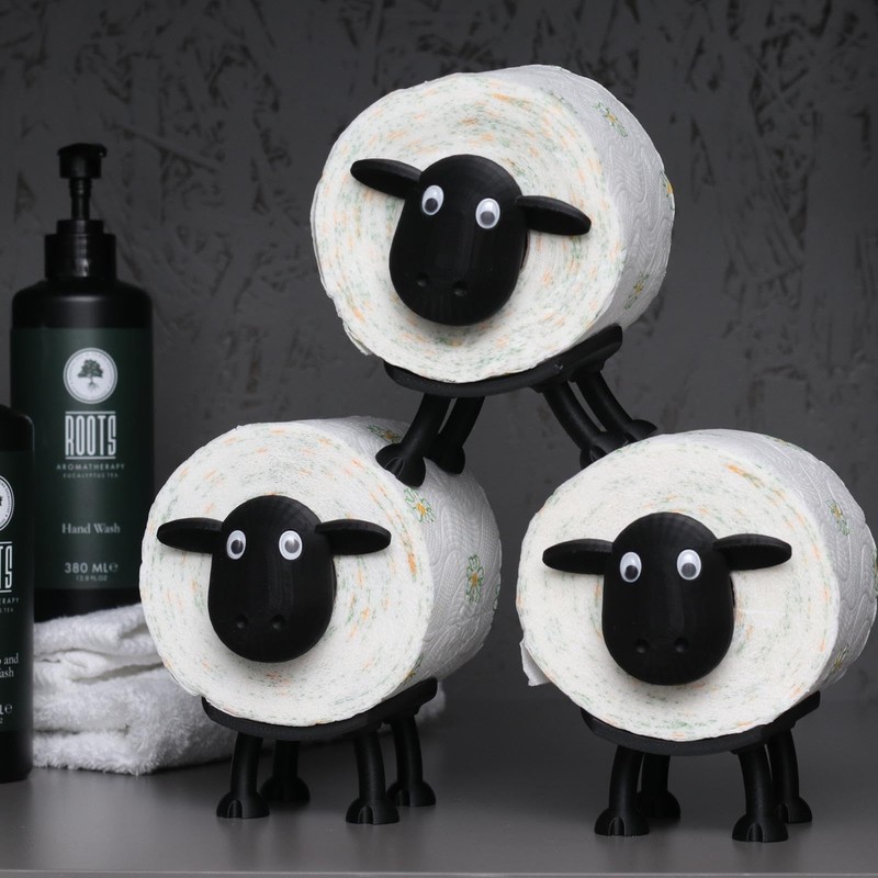 Cadovation Sheep Toilet Roll Holder - Toilet Roll Holder Made