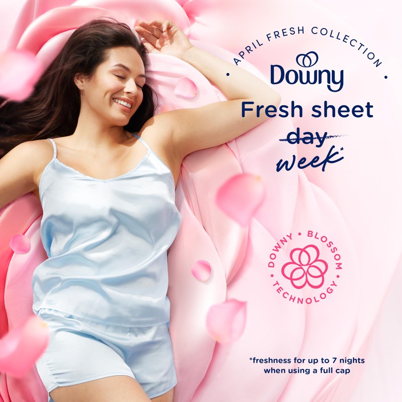 Downy Liquid Fabric Softener, April Fresh 2-in-1 Fresh & Soft,