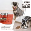 VIVAGLORY Flexmat Dog Food Mat Dog Placemat for Food and
