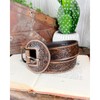 High Desert Tooled Leather Belt - Brown - Size: Large