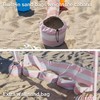 AMMSUN Beach Cabana, 6.2'×6.2' Beach Canopy, Easy Set up and
