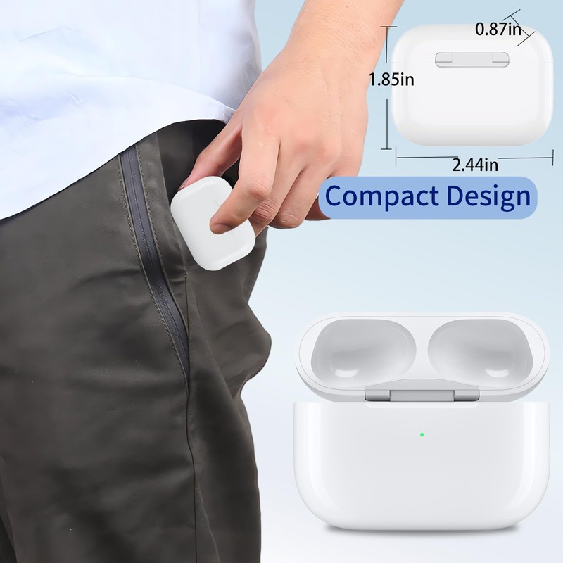 Wasailife Wireless Charging Case Compatible with AirPods Pro 3rd 2025(Not