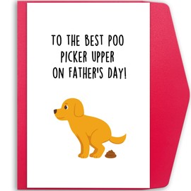Mcduldul Dog Dad Father's Day Gifts for Men Him, Cute Dog Daddy Fathers Day Card from Son Daughter, Father Day Gifts Ideas for the Dog Lover