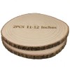 Wood Slices for Centerpieces, 11-12 Inches, 2 Pack, Rustic Wedding