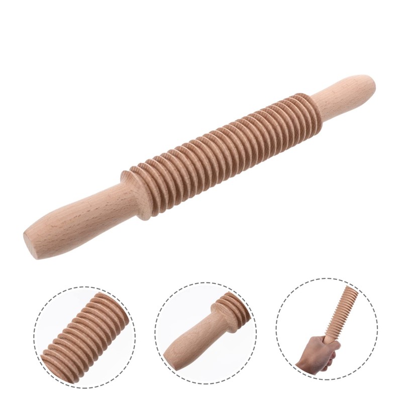 Mobestech Handmade Wooden Spaghetti Roller Kitchen Cooking Roller for Homemade
