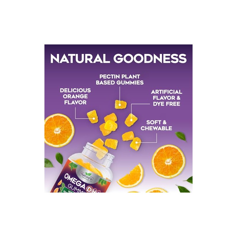 Omega 3 Fish Oil Gummies, Extra Strength Omega 3s with