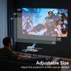 WOLFANG Mini Projector, Home Cinema Projector for Bedroom, Portable 1080P