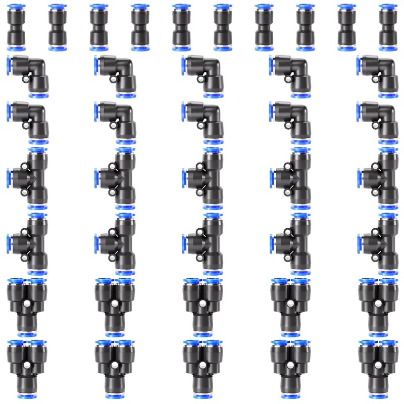 TAILONZ PNEUMATIC 1/2 Inch od Push to Connect Fittings Pneumatic