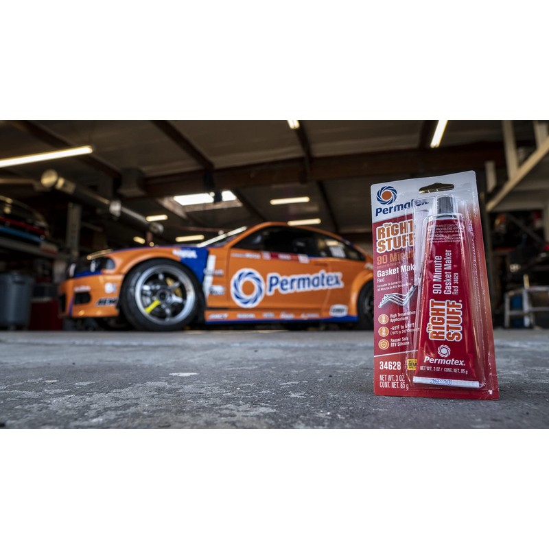 Permatex 34628 Right Stuff 90 Minute Red High Temperature Gasket