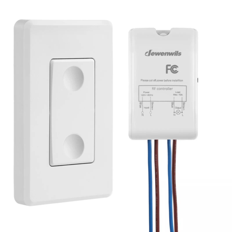 DEWENWILS Wireless Light Switch and Receiver Kit Remote Control Wall
