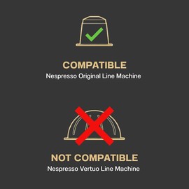 Lungo Variety Pack for Nespresso | 100 Test Winning Aluminum Capsules | 2 Smooth Italian Flavors ‘San Marino’ and ‘Colombia’ | 100% Nespresso Compatible Pods