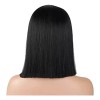Jorla Peluca Cabello Lacia Negra Bob Mujer Fibra Natural Moderna