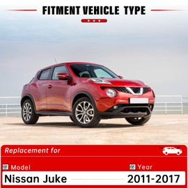 RAINTOK Windshield Wiper Blades Replacement for Nissan Juke 2011 2012 2013 2014 2015 2016 2017 Original Factory Quality Front Rear Wipers Blade Set for My Car - 22" 14" 12" (Pack of 3)