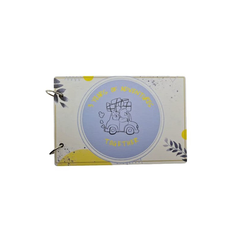 3 Years of Adventures Together - 3rd Wedding Anniversary Scrapbook