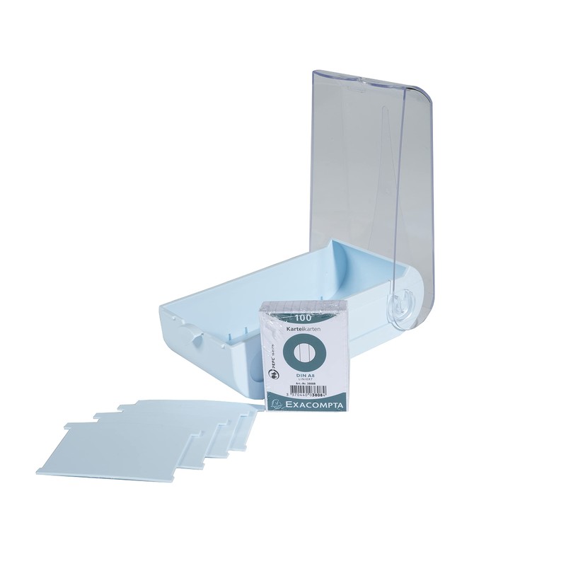 Exacompta Bunnybox 5336223D Flashcard File Pastel Blue DIN A8 Landscape