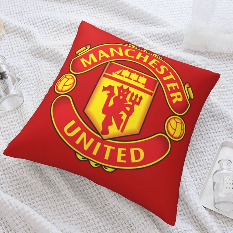 Manchester Home Throw Pillow Case Couch Sofa Bedroom Decorative Square