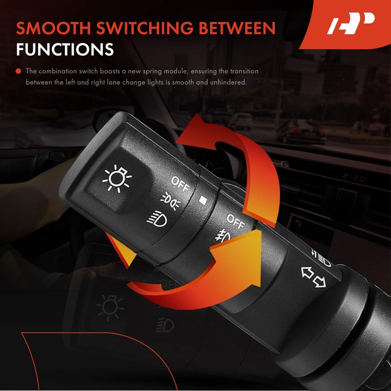 A-Premium Turn Signal Switch, Headlight and Fog Light Switch Compatible