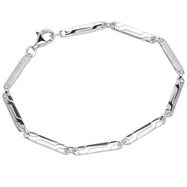 NKlaus Titania Women's Designer Bracelet 925 Sterling Silver 20 cm 12460, Sterling Silver
